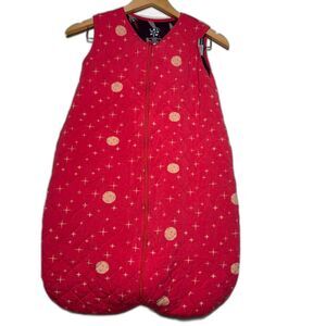 Kickee pants Sleep Sack Pink 6-18 months Moon Print Quilted bamboo sleep bag
